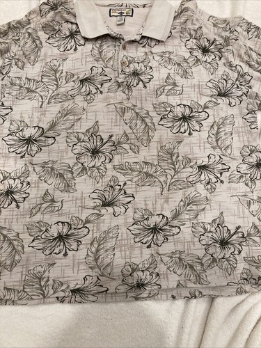 Men’s Caribbean Joe Polo Beige/Black/Gray/Browns SZ 2XL - Picture 6 of 10