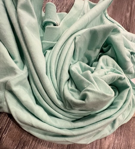 NWT BP. Nordstrom Teal 100% Organic Cotton Boxy Cropped Short Sleeve T-Shirt 1X - Picture 9 of 14