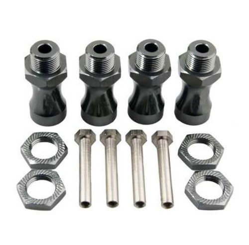 Aluminum 12mm to 17mm Wheel Hex Hub Adapter 30mm Extension 4Pcs for 1/10 RC Car - Picture 8 of 15