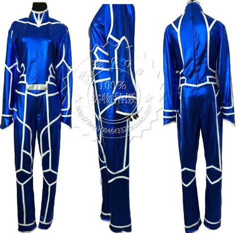 Fate FGO Cu Chulainn Lancer Child of light Battle Suit Cosplay Costume {67i} - Picture 5 of 5