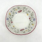 JOHNSON BROS. Vintage White Pink Ditzy Floral England Square Cereal Bowl 6"