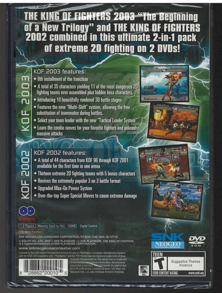 King of Fighters 02/03 (Sony PlayStation 2, 2005) for sale