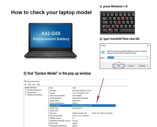 74Wh 5200mAh A42-G55 Laptop Battery 8Cell for ASUS G55 G55V G55VM G55VW - Picture 7 of 7