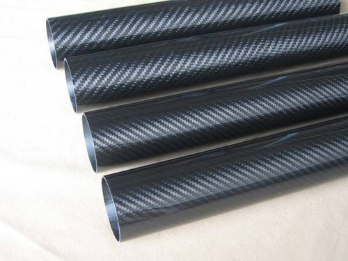 45MM OD x 41MM ID X 1000MM (1m) Long carbon Fiber tube 3k Glossy (Roll Wrapped)