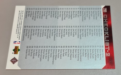 Michael Jordan # 299 Checklist NBA 2003-04 Upperdeck UD Exclusives Mint Vintage - Bild 6 von 6