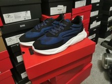 Hugo Boss Leon Runn Mens Trainers Open Blue Brand New Boxed Sneakers  size 9