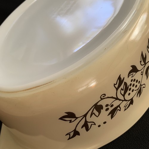 Vintage Pyrex Goldene Weinrebe Kasserolle & Deckel 045 Deckel Gold 2 1/2 QT Oval - Bild 20 von 24