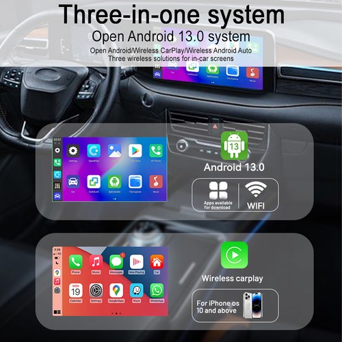 Wireless WIFI CarPlay AI Box Android Auto Adapter Converter w/ Netflix YouTube - Picture 7 of 11