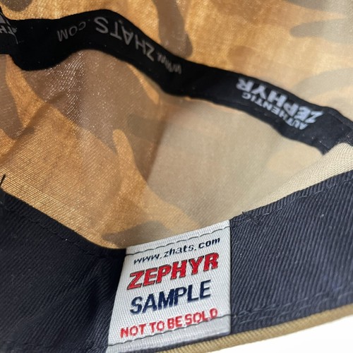 New Zephyr Logo Camo Camper Camping Adjustable StrapBack Hat Cap One Size - Picture 7 of 7