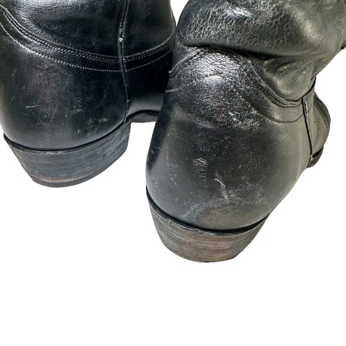 J Chislom Black Boho Coastal Cowgirl Western Embroidered Soft Leather Boots 9.5 - Picture 9 of 12