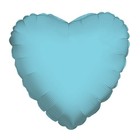 18" PALE BLUE Heart Shape Foil Balloon  Metallic Finish 131152 - B25