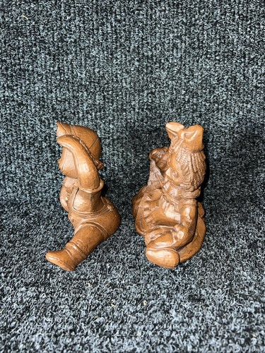 Raggedy Ann and Andy Red Mill Handcrafted Wooden Figures Vintage 1989 - Book End - Picture 2 of 7