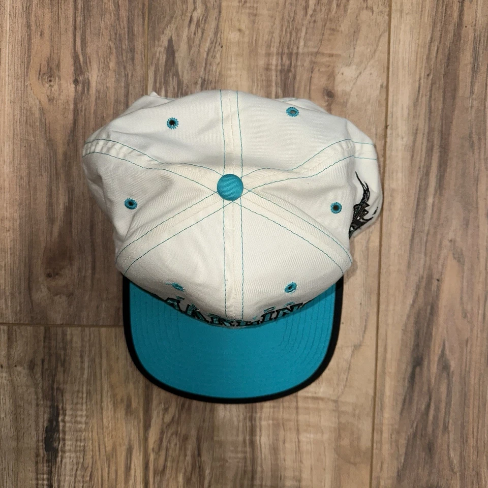 Vintage Florida Marlins Hat Cap 90s Starter Arch Logo MLB Baseball SnapBack - Image 3 of 4