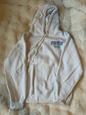 Twice Ready to Be World Tour Official Cotton Blend Hoodie Sweatshirt White   M
