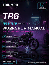 Triumph Tr6 1968 1969 1970 1971 1976 Workshop Repair Service Manual