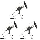  Set of 3 Telefonhalterung Handy Mikrofon Live -Streaming -Mikrofonständer