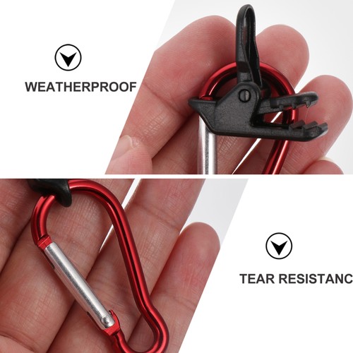 10 Pcs Tent Fixing Clips Outdoor Camping and Mountaineering Tarp - Picture 2 of 12