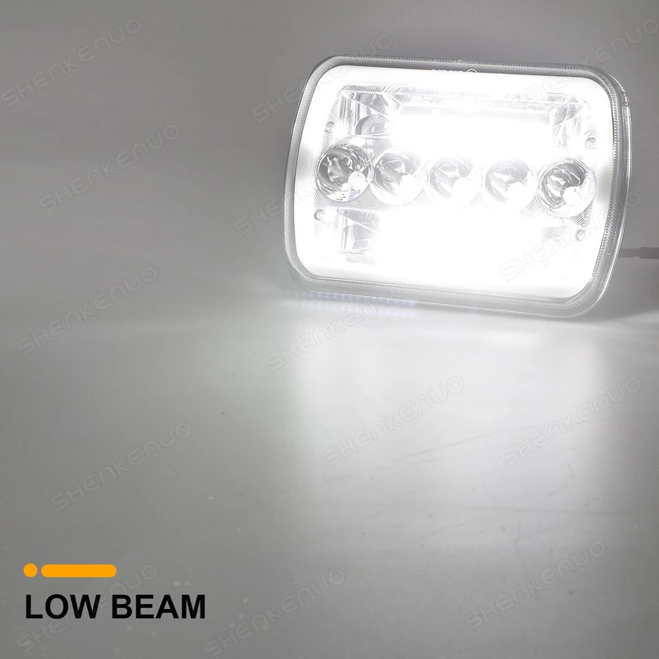 For Land Rover Discovery 1 or 2 - 5x7” Square LED Headlight  Square Headlamp - Image 2 of 4