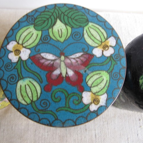 Vintage Konvolut chinesische Cloisonne' Emaille Zigarettenhalter Glas *lesen* - Bild 4 von 20