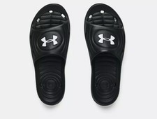 Under Armour Men's UA M Locker IV Slide Sandal - Black 3023758-001 Size: 8 NWT 