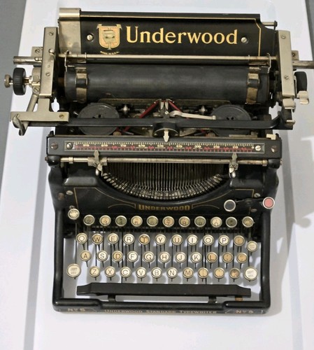 Antica macchina da scrivere Underwood n.5 standard pronta da restaurare - Foto 2 di 21