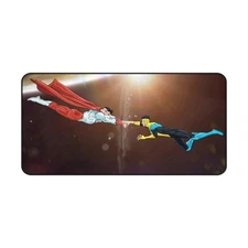 INVINCIBLE Desk Mat - Omni-Man And Mark DC Comics Desk Mat Mouse Pad Gaming 