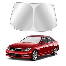 Custom Fit Windshield Sun Shade - Full Coverage, for Benz C-Class 2008-2014