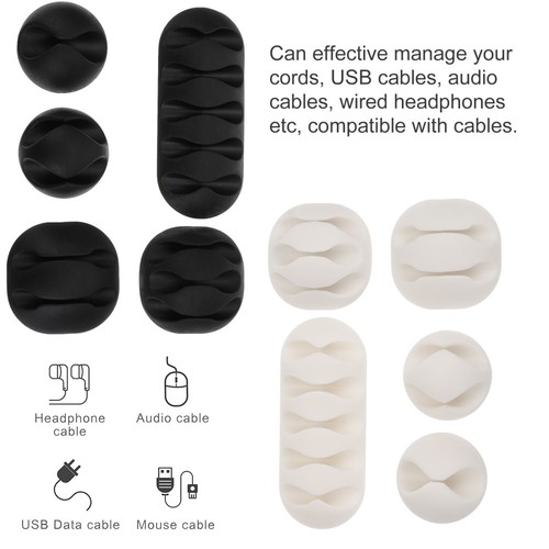 20 Pcs Standwich Set Clip Organiser Small Charging Cable Cord Organizers - 第 6/12 張圖片