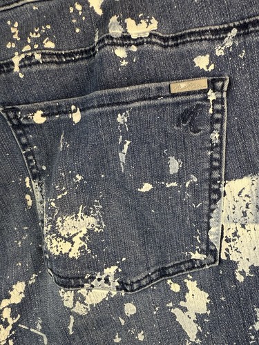 Melissa McCarthy Seven7 Jeans 20W P Paint Splatter Distressed Altered 25" Petite - Bild 10 von 14