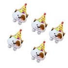 5 pcs Dog Design Aluminum Foil Pet Balloons for Birthday Party Decoration