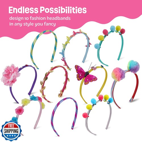 Headband Making Kit for Girls - Arts and Crafts Gift - Make Your Own Fashion - Picture 4 of 5