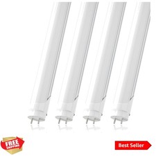 T8 4FT LED Type A+B Light Bulbs, 24W 3000LM 5000K Daylight White, Plug and Pl...