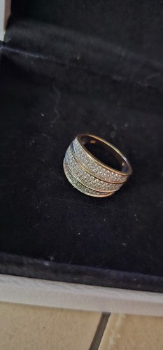 Gold Ring 585 mit Diamanten, Gelbgold, 14 Karat, Damen, Größe 56 - Bild 4 von 7