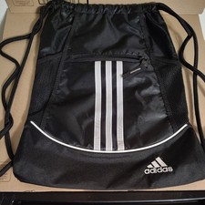 Adidas Sports Bag Black with zipper front RN90288