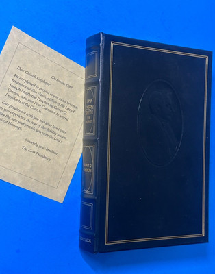 Life of Joseph Smith the Prophet Cannon Employee Leather Gift 1989 Mormon Card