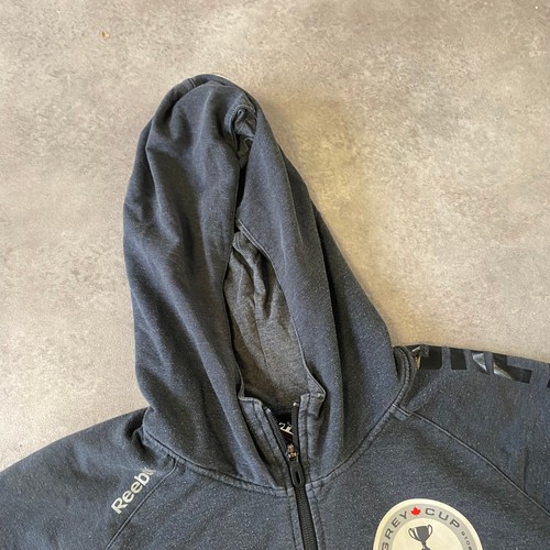 Reebok CFL Grey Cup 103 Hoodie Mens Large Y2K Full Zip Sweatshirt, Grey - Picture 9 of 10