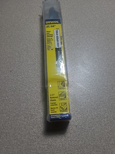 IRWIN DRILL BIT 37/64 X 1/2 REDUCED SHANK HANSON HAN91137
