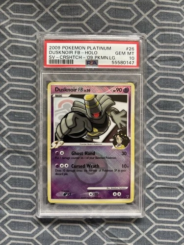 Pokemon League Promo Cross-Hatch Reverse Holo Foil Dusknoir FB 26/147 PSA 10 GEM