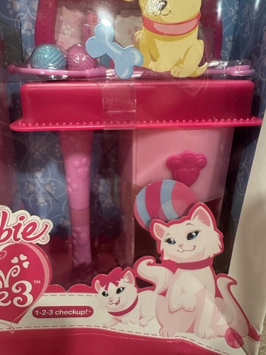 Barbie Luv Me 1-2-3 Checkup Kitten Cats Play Set New In Box Minor Wear On Box - Picture 4 of 12