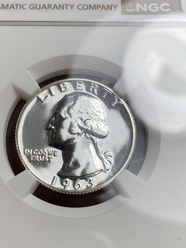 1963 Silver Proof Washington Quarter NGC PR64 25c 90% Silver - No Reserve - Picture 3 of 8