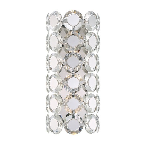 Eurofase Lighting 44283 Perrene 2 Light 19" Tall Wall Sconce - Chrome - Picture 2 of 6