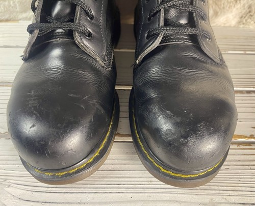 RESTAURIERTE Vintage 133 Dr. Martens Stahlkappe Stiefel Combat AirWair MISMATCHED JAHRE - Bild 4 von 24