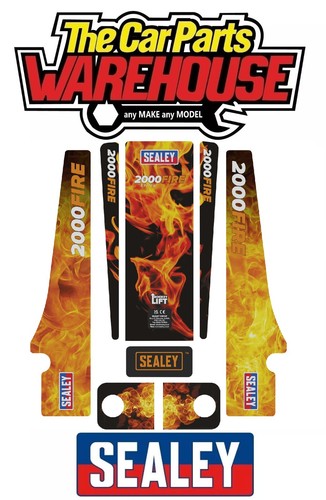 Sealey 2000 CW CB Fire Graphics Design Sticker Kit (Graphics only) - Picture 1 of 5
