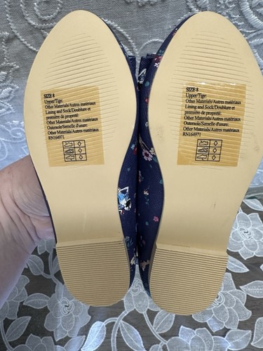 Janie and Jack Size 8 Toddler Navy Disney x Snow White Flat Shoes Bow READ - Picture 6 of 7