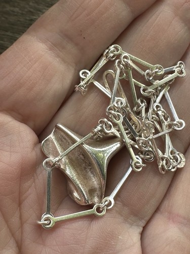 Collar Lapponia Plata de Ley Noruega Finlandia Vintage Estate 165 - Imagen 9 de 9
