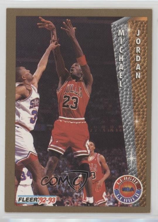 1992-93 Fleer League Leader Michael Jordan #238 HOF