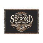 Fantasy Woven Blanket - Epic Journey Design - Cozy Middle-Earth Inspired Throw