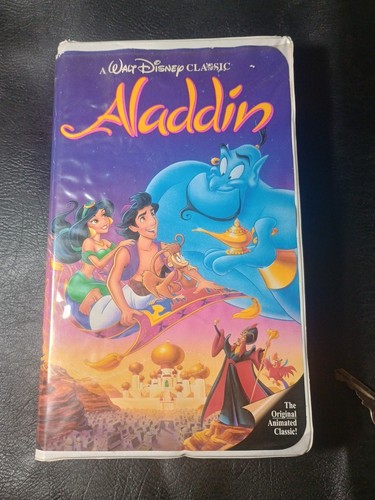 Walt Disney's ALADDIN VHS Tape "Black Diamond" Edition #1662 Classic - 第 1/12 張圖片