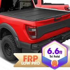 For 19-25 Chevy Silverado & GMC Sierra 1500 Hard Tri Fold Low-pro Tonneau Cover