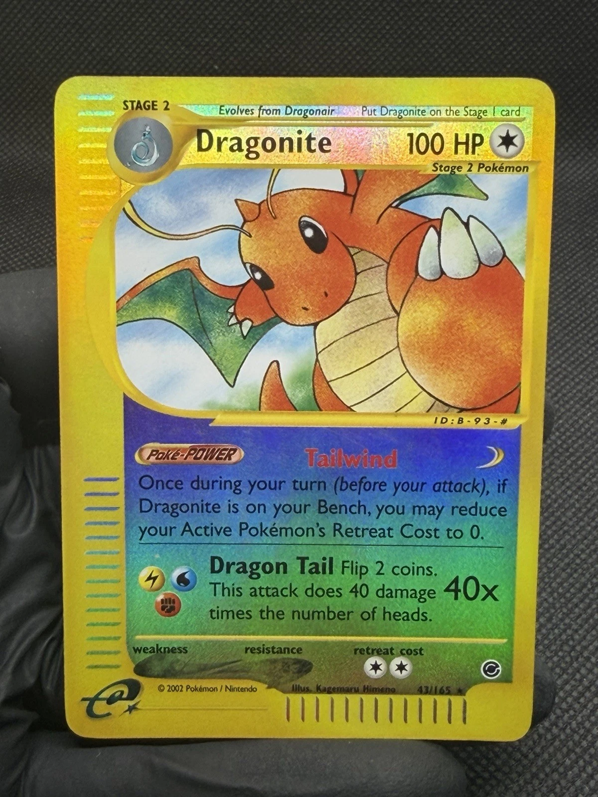 Dragonite 009/165 Expedition Base Set Reverse Holo LP